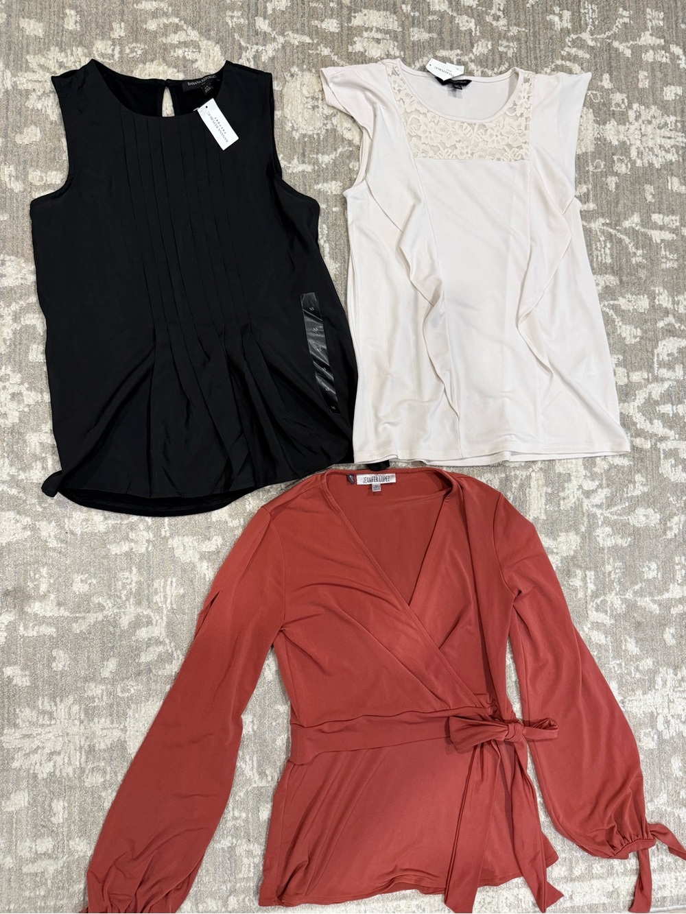 NWT size xs Banana republic size nice blouses / tops and Jlo long sleeve